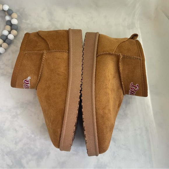 Foco Brown Boots with White Fur Lining women size 6 - Picture 6 of 8